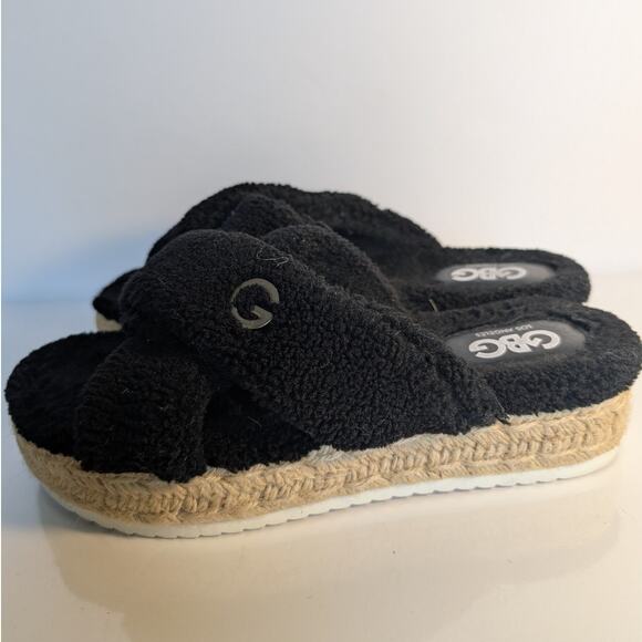 GBG LOS ANGELES Daphne Faux Sherpa Platform Slide Sandal JOBB2004 Womens 8.5M - Picture 7 of 14